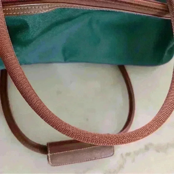 Vintage Ralph Lauren Fragrances carry on bag green with brown trim. Never used. - Picture 11 of 12